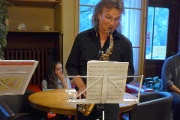 Thomas Heid "Chef" des Sax-Ensembles